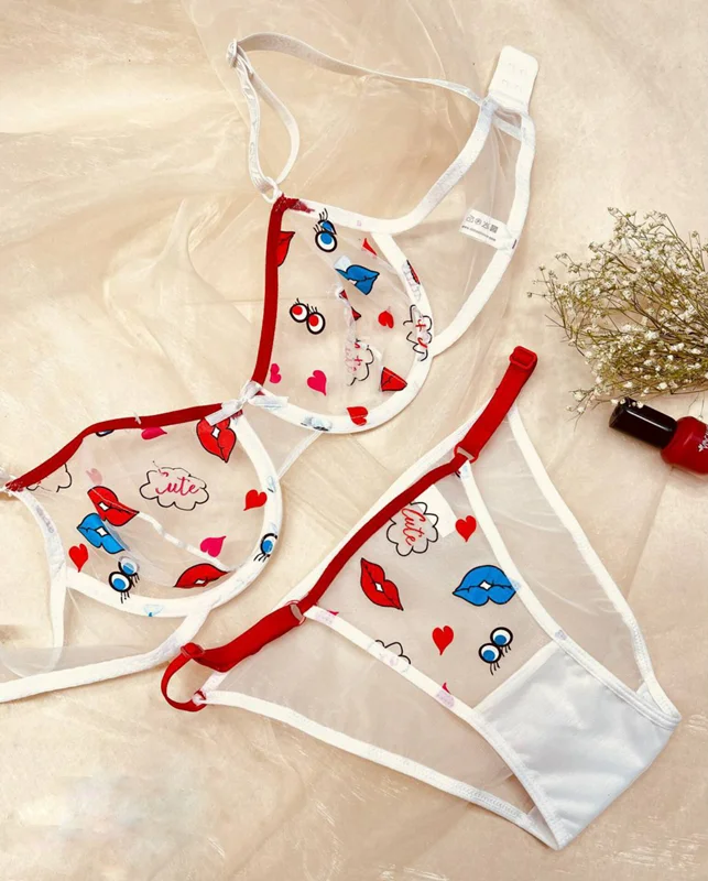 ست شورت و سوتین فنردار دلنشین