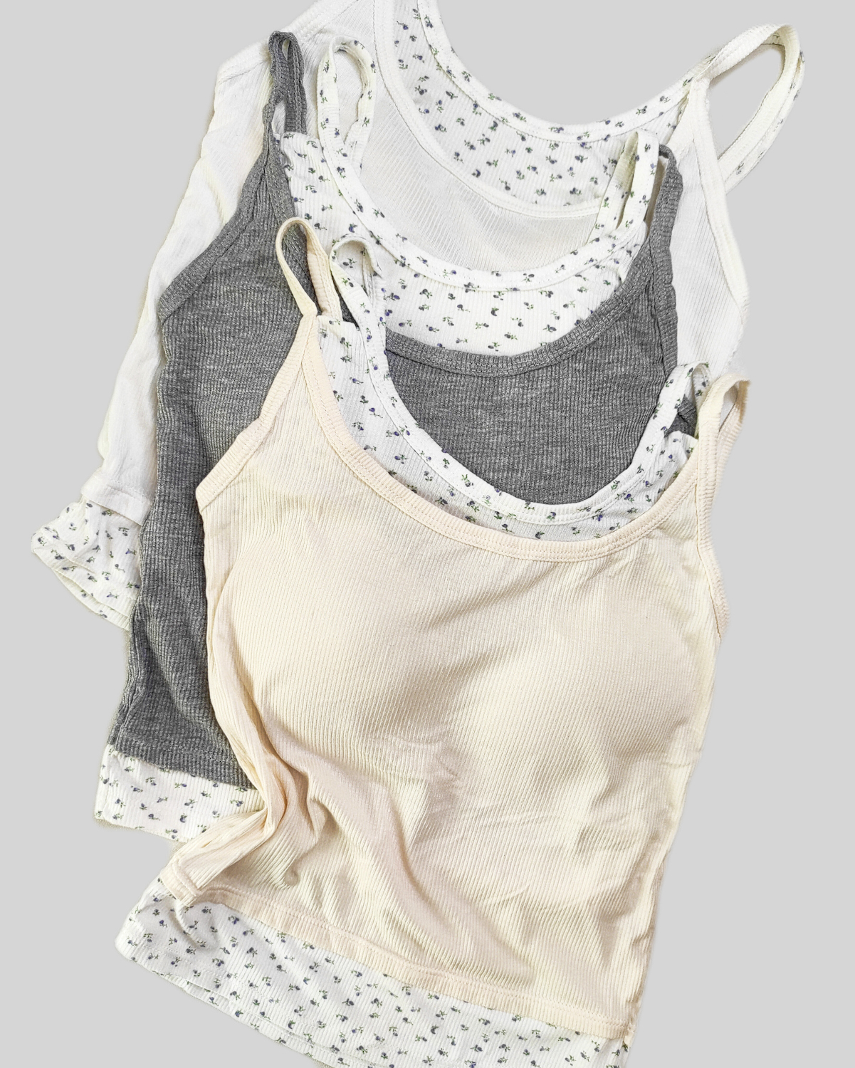 کراپ دو تکه گلدار