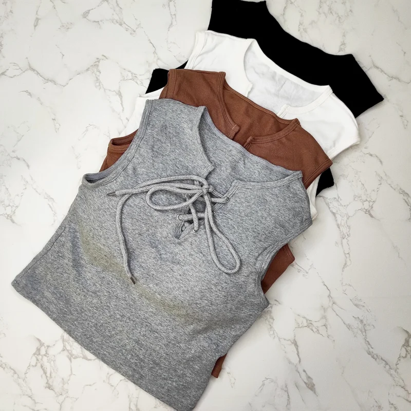 کراپ نخی یقه گرد